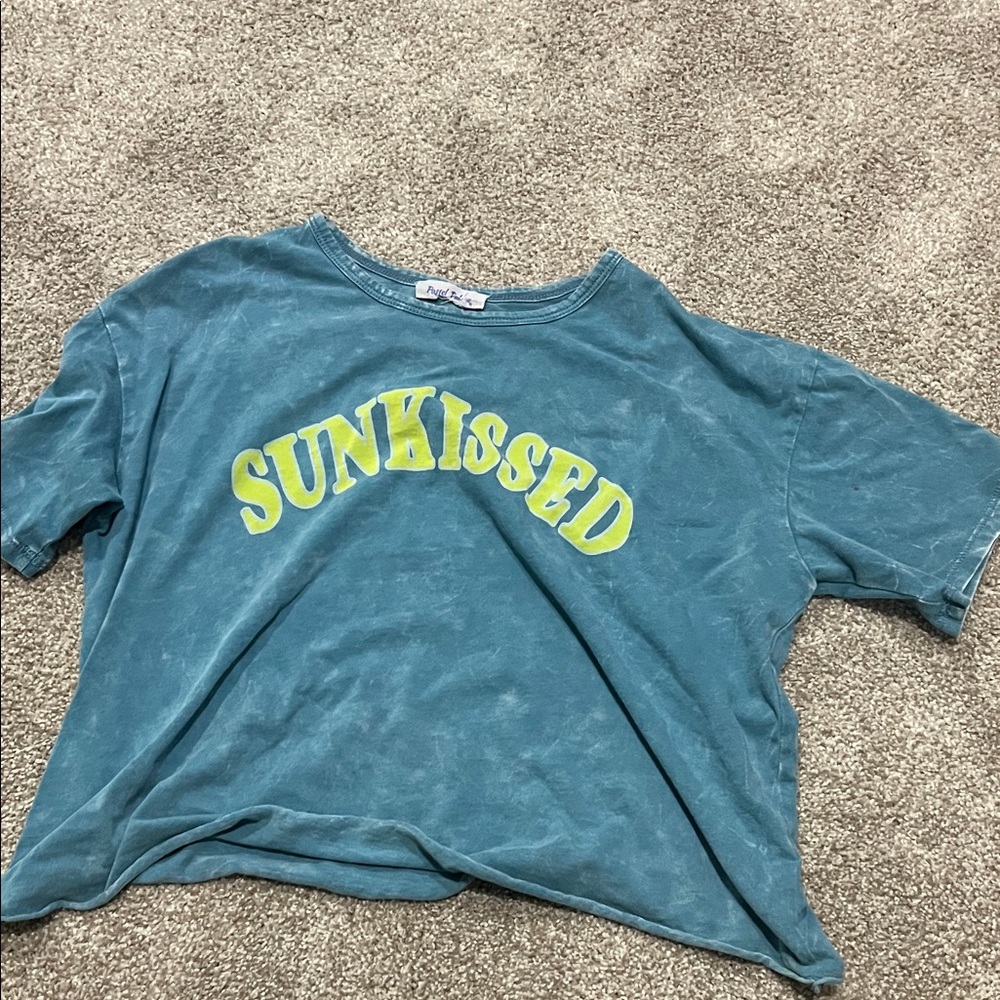 Blue 'Sunkissed' Graphic T-Shirt